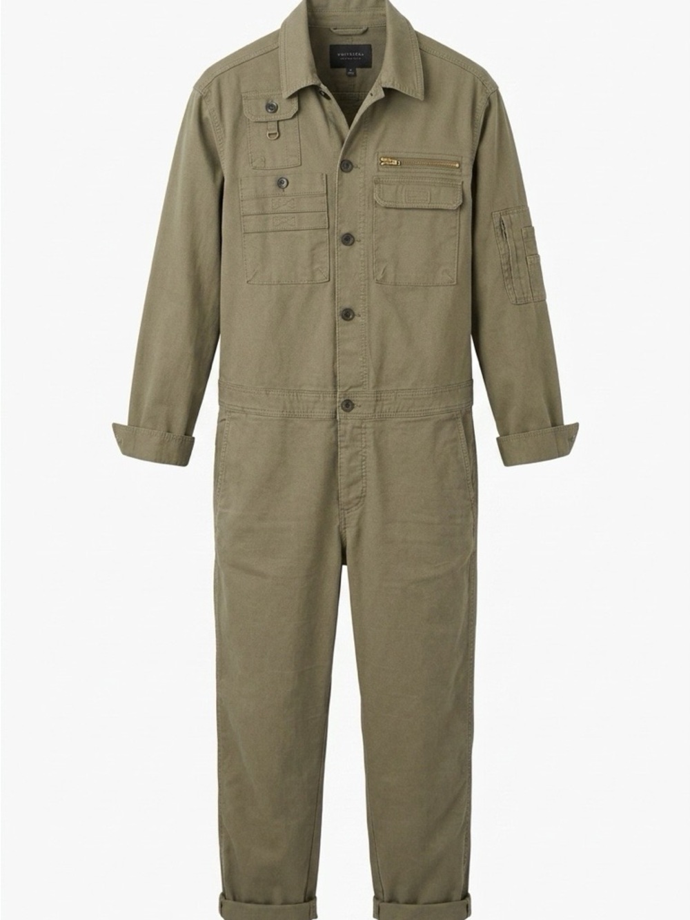 Banana Republic flight Suit Utility Cotton stretch Jumpsuit - Dark Khaki/olive